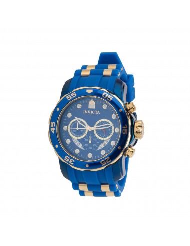 Invicta Men's Watch - Pro Diver Chronograph Strap Gold Tone and Blue Bezel | 40934 de la marque