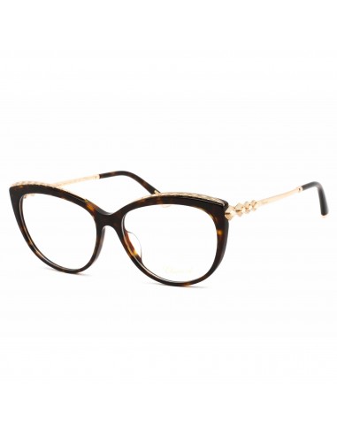 Chopard Women's Eyeglasses - Dark Havana Cat Eye Frame Clear Demo Lens | VCH276S 0722 Le MVP de beaucoup