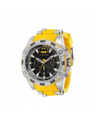 Invicta Men's Watch - DC Comics Batman Quartz Chronograph Yellow Rubber Strap | 41224 votre