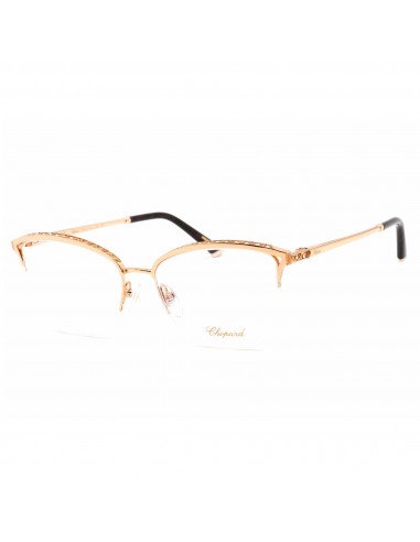 Chopard Women's Eyeglasses - Shiny Embosed Brown Half Rim Metal Frame | VCHD49S 08FC s'inspire de l'anatomie humaine