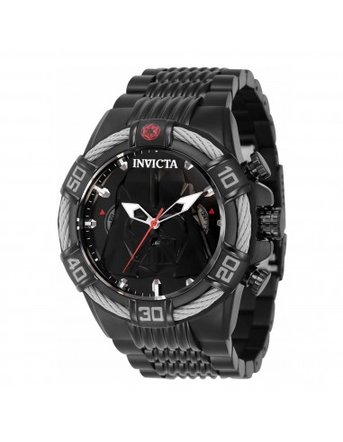 Invicta Men's Watch - Star Wars Darth Vader Chronograph Black Steel Bracelet | 41372 Les êtres humains sont 