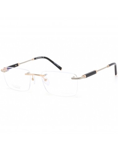 Charriol Men's Eyeglasses - Rimless Shiny Gold/Silver Titanium Frame | PC75072 C01 Voir les baskets