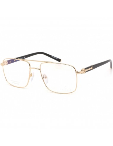 Charriol Men's Eyeglasses - Full Rim Shiny Gold and Black Square Frame | PC75075 C01 2024