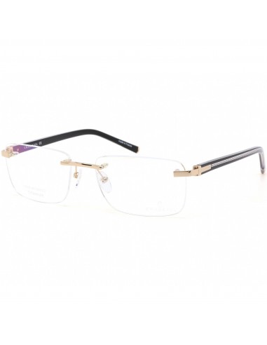 Charriol Men's Eyeglasses - Clear Lens Rimless Shiny Gold/Black Frame | PC75074 C01 l'évolution des habitudes 