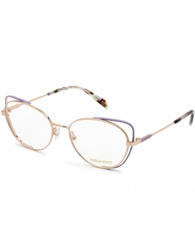 Emilio Pucci Women's Eyeglasses - Shiny Rose Gold/Purple/Havana Frame | EP5141 028 prix pour 