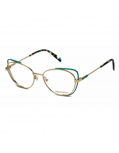 Emilio Pucci Women's Eyeglasses - Pale Gold Cat Eye Frame Demo Lens | EP5141 032 JUSQU'A -70%! 