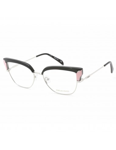 Emilio Pucci Women's Eyeglasses - Black/Silver Cat Eye Frame Demo Lens | EP5147 005 Les magasins à Paris