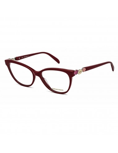 Emilio Pucci Women's Eyeglasses - Shiny Red Cat Eye Frame Demo Lens | EP5151 066 est présent 