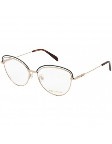 Emilio Pucci Women's Eyeglasses - Turquoise/Silver/Havana Metal Frame | EP5170 089 de France