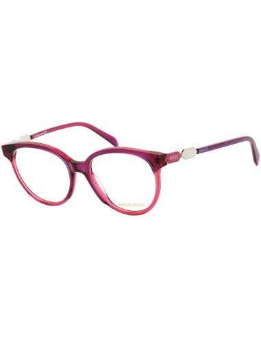 Emilio Pucci Women's Eyeglasses - Violet and Pink Oval Plastic Frame | EP5184 083 français