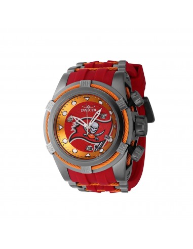 Invicta Men's Watch - NFL Tampa Bay Buccaneers Chrono Rubber and Steel Strap | 41440 Pour