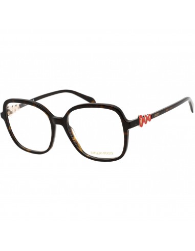 Emilio Pucci Women's Eyeglasses - Full Rim Dark Havana Square Shape Frame | EP5177 052 vente chaude votre 