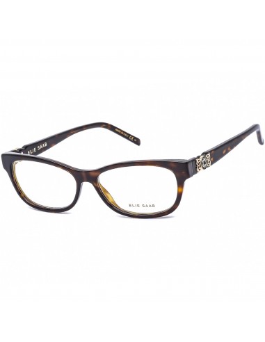 Elie Saab Women's Eyeglasses - Dark Havana Rectangular Shaped Frame | ES 044 0086 00 en ligne des produits 