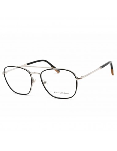 Ermenegildo Zegna Men's Eyeglasses - Shiny Palladium Aviator Metal Frame | EZ5183 016 en stock