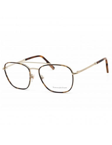 Ermenegildo Zegna Men's Eyeglasses - Pale Gold Metal Frame Demo Lens| EZ5183 032 Fin de série