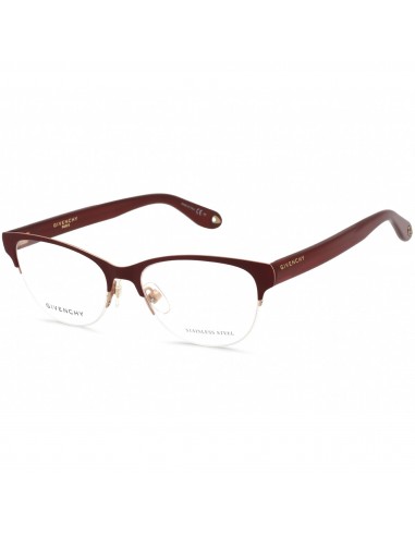 Givenchy Women's Eyeglasses - Half Rim Matte Red Cat Eye Metal Frame | Gv 0082 00Z3 00 france