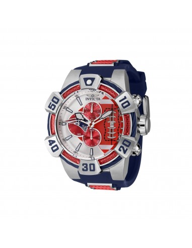 Invicta Men's Watch - NFL New England Patriots Chronograph Blue Silicone Strap | 41573 s'inspire de l'anatomie humaine