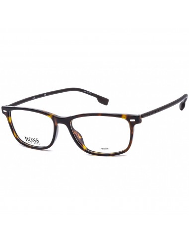 Hugo Boss Men's Eyeglasses - Clear Lens Dark Havana and Black Frame | 1012 0086 00 en stock