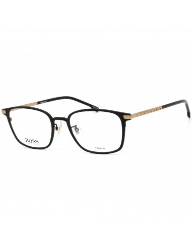 Hugo Boss Unisex Eyeglasses - Black and Gold Rectangular Frame | BOSS 1071/F 0I46 00 une grave pollution 