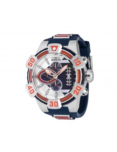 Invicta Men's Watch - NFL Chicago Bears Chrono Black Silicone Rubber Strap | 41575 rembourrage situé sous