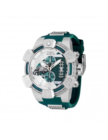 Invicta Men's Watch - NFL Philadelphia Eagles Chronograph Green Rubber Strap | 41578 Les magasins à Paris