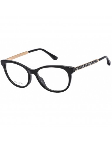 Jimmy Choo Women's Eyeglasses - Clear Demo Lens Black Acetate Frame | JC 202 0807 00 Jusqu'à 80% De Réduction