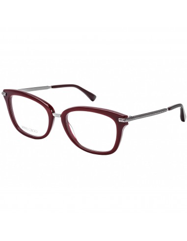 Jimmy Choo Women's Eyeglasses - Clear Demo Lens Opal Burgundy Frame | JC 218 0LHF 00 Jusqu'à 80% De Réduction