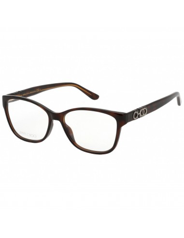 Jimmy Choo Women's Eyeglasses - Clear Demo Lens Havana Square Frame | JC 238 0086 00 brillant des détails fins