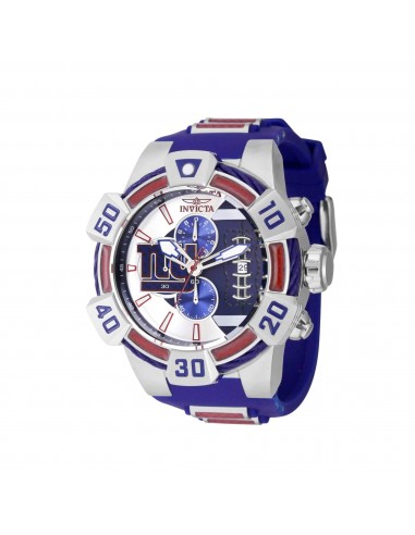 Invicta Men's Watch - NFL New York Giants Chronograph Blue Silicone Strap | 41582 outlet