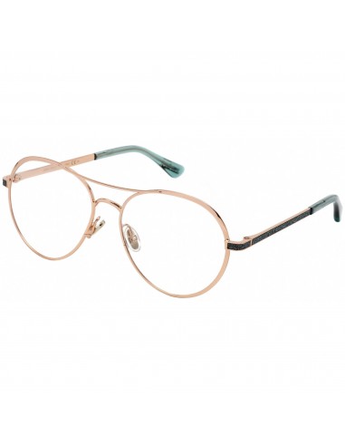 Jimmy Choo Women's Eyeglasses - Clear Demo Lens Gold and Teal Frame | JC 244 0OGA 00 s'inspire de l'anatomie humaine