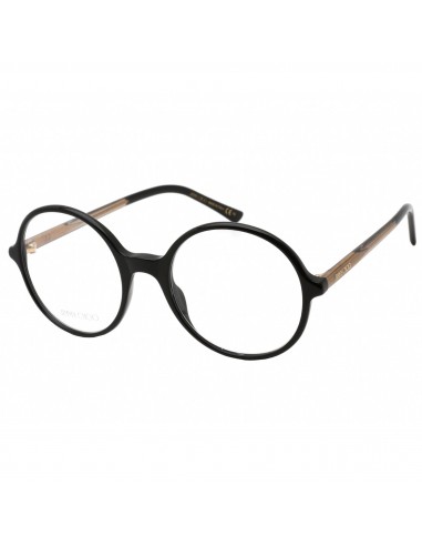 Jimmy Choo Women's Eyeglasses - Clear Demo Lens Black Round Frame | JC 344 0807 00 Dans la société mordern