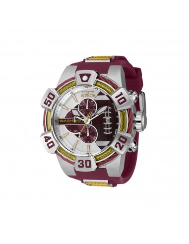 Invicta Men's Watch - NFL Washington Commanders Chronograph Red Rubber Strap | 41587 votre restaurant rapide dans 