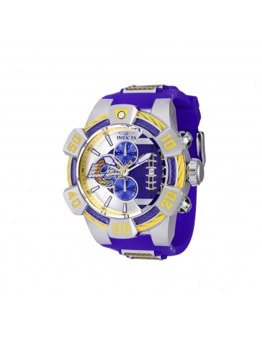 Invicta Men's Watch - NFL Los Angeles Rams Chronograph Blue Silicone Strap | 41590 prix