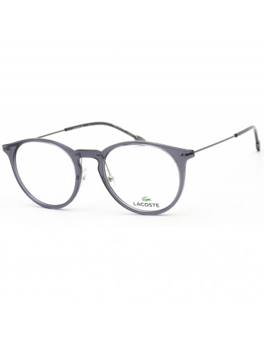 Lacoste Unisex Eyeglasses - Clear Demo Lens Grey Transparent Round Frame | L2846 035 50% de réduction en Octobre 2024