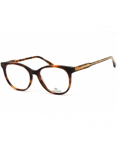 Lacoste Women's Eyeglasses - Clear Lens Havana/Gold Cat Eye Shaped Frame | L2869 214 Par le système avancé 