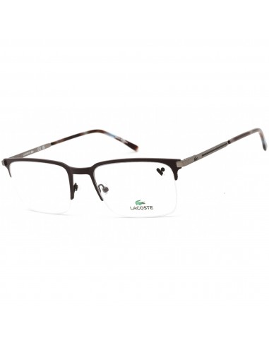 Lacoste Unisex Eyeglasses - Half Rim Red/Grey Rectangular Shaped Frame | L2268 615 online