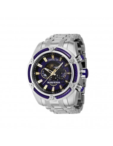 Invicta Men's Watch - NFL Baltimore Ravens Chronograph Silver Steel Bracelet | 41790 sélection de produits