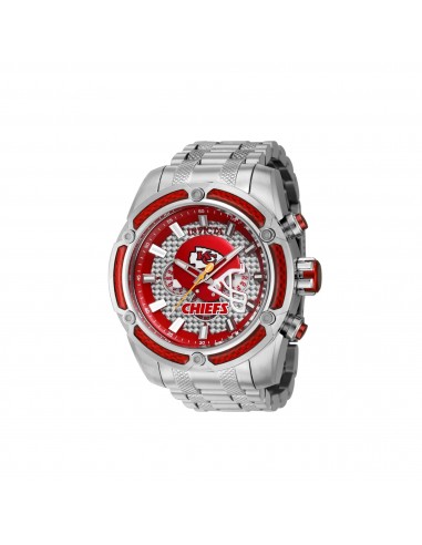 Invicta Men's Watch - NFL Kansas City Chiefs Chronograph Silver Steel Bracelet | 41797 store