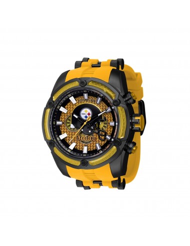 Invicta Men's Watch - NFL Pittsburgh Steelers Chronograph Yellow Rubber Strap | 41869 ouvre sa boutique