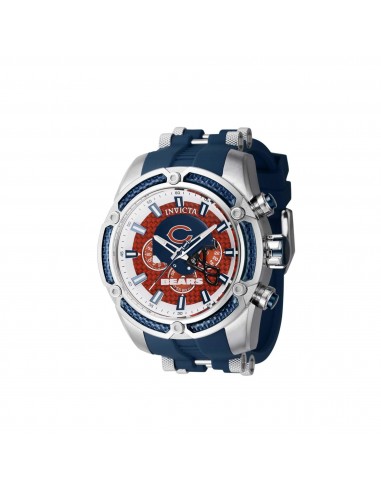 Invicta Men's Watch - NFL Chicago Bears Chrono Blue Silicone Rubber Strap | 41883 pas cheres