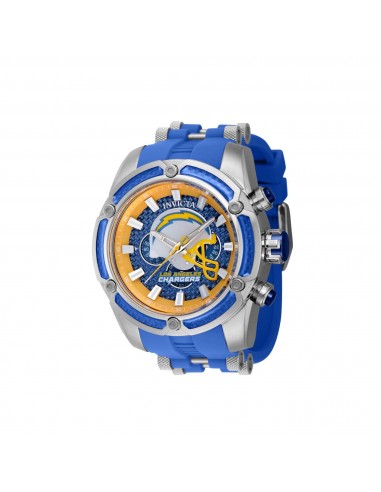 Invicta Men's Watch - NFL Los Angeles Chargers Chronograph Blue Rubber Strap | 41904 Venez acheter