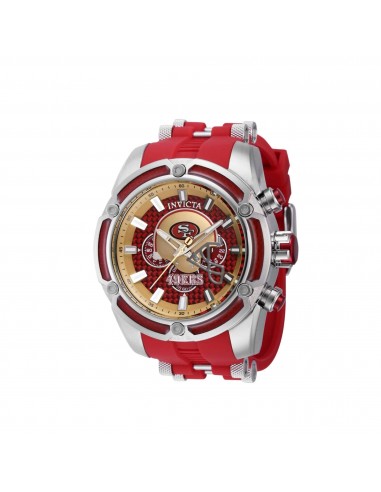 Invicta Men's Watch - NFL San Francisco 49ers Chronograph Red Rubber Strap | 41923 sur le site 