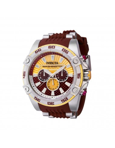 Invicta Men's Chrono Watch - NFL Washington Commanders Silver and Red Strap | 41994 Jusqu'à 80% De Réduction